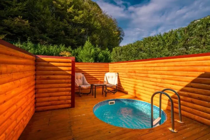 Premium Bungalow, Bahçe Manzaralı, Isıtmalı Özel Havuzlu